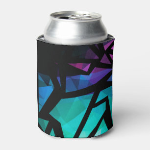 Rafraîchisseur Pour Canette Abstrait graffiti polygonal moderne dar géométriqu