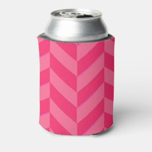 Rafraîchisseur Pour Canette Accessoire de boisson stylish à Chevron rose