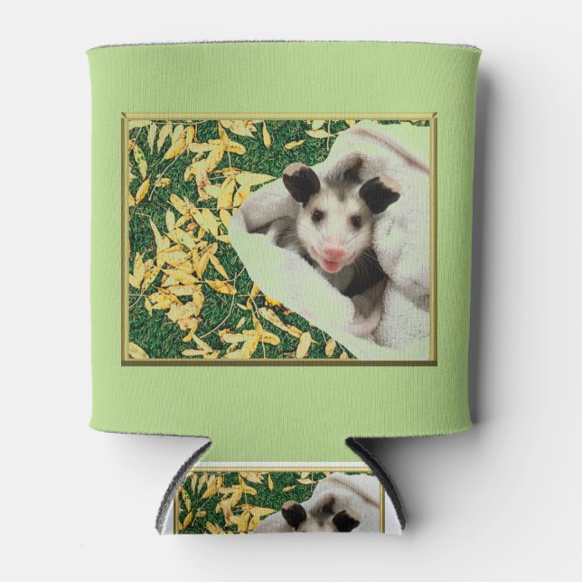 Rafraîchisseur Pour Canette Adorable bébé doux Opossum (Devant)