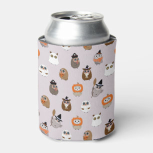 Rafraîchisseur Pour Canette Adorable Chouette d'Halloween Motif