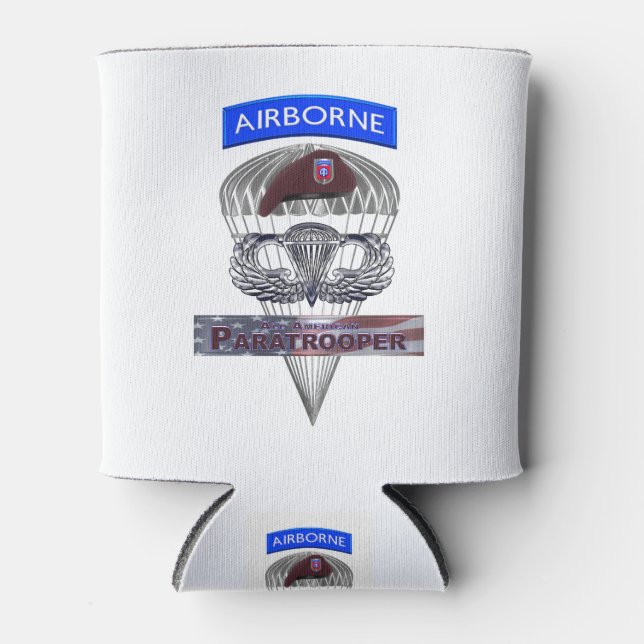 Rafraîchisseur Pour Canette Aéronef Tab Acier Parachutiste Jump Ailes (Devant)