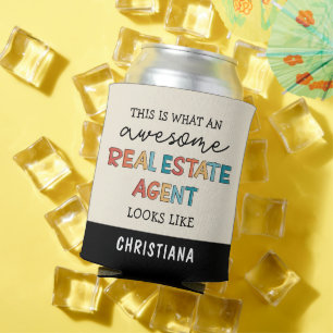 Rafraîchisseur Pour Canette Agent Immobilier Personnalisé Drôle Awesome Réalis
