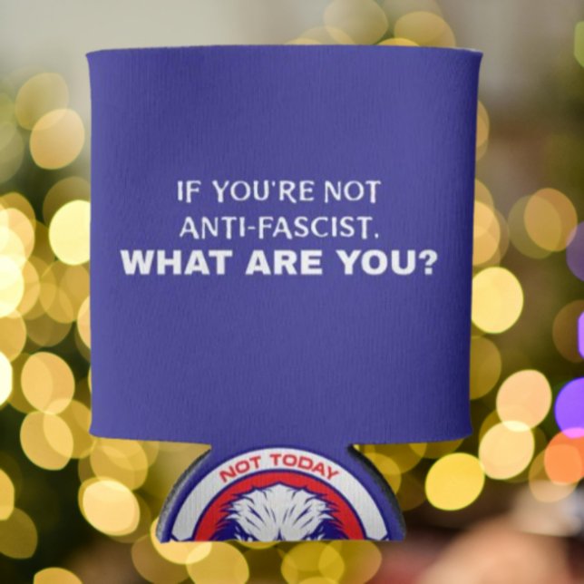 Rafraîchisseur Pour Canette Aigle antifasciste peut refroidir | Patriotique (Créateur téléchargé)