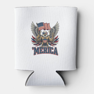 Rafraîchisseur Pour Canette Aigle Patriotique Merica Vintage Vector Design de