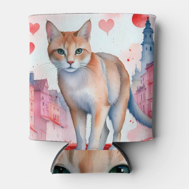 Rafraîchisseur Pour Canette Aimer un chat (Devant)