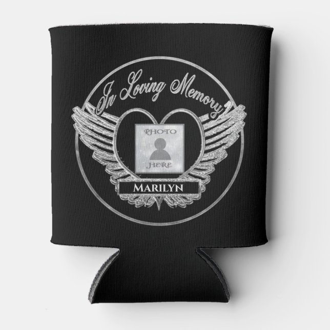 Rafraîchisseur Pour Canette Ajouter le mémorial du coeur photo (Devant)