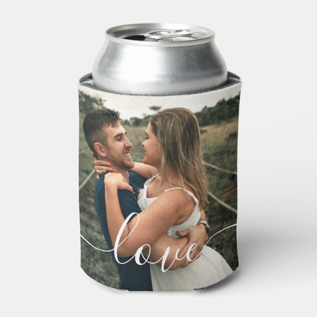 Rafraîchisseur Pour Canette Ajouter Votre Propre Photo Custom Script Love Can  (Can devant)