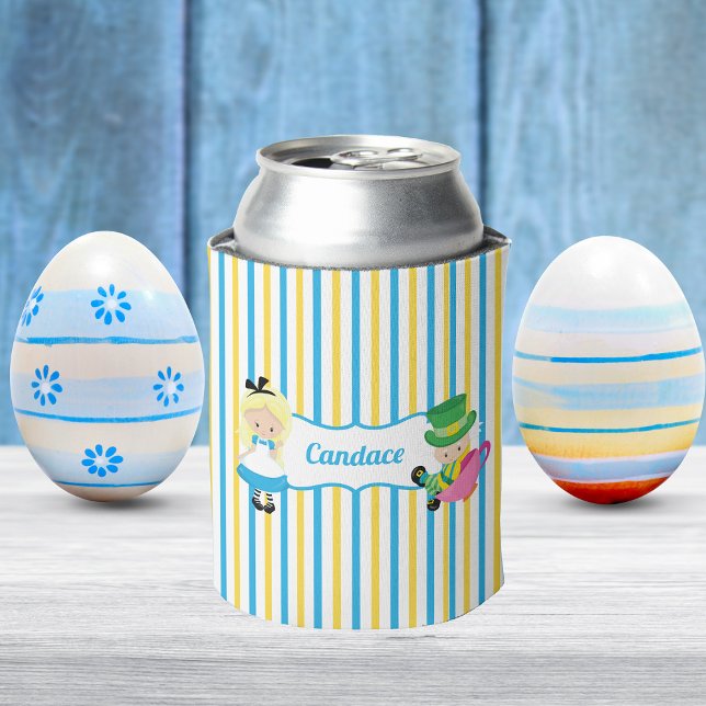 Rafraîchisseur Pour Canette Alice au pays des merveilles Tea Party Joyeux anni (Créateur téléchargé)