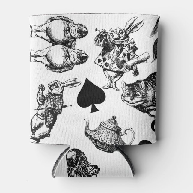 Rafraîchisseur Pour Canette Alice White Rabbit Wonderland Classic (Devant)