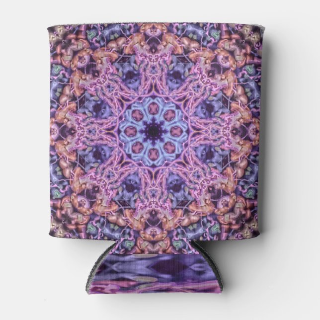 Rafraîchisseur Pour Canette Alien complexe pourpre Kaleidoscopic Mandala (Devant)