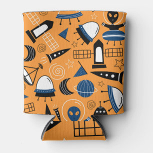 Rafraîchisseur Pour Canette Alien OVNI, vaisseaux spatiaux, motif pour enfants