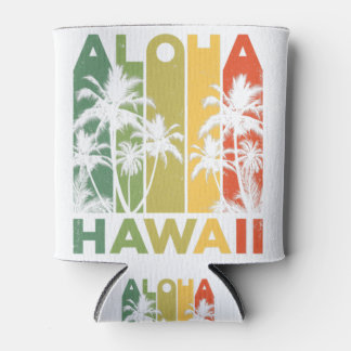 Rafraîchisseur Pour Canette Aloha Hawaii Hawaii Hawaiian Island T-shirt Vintag