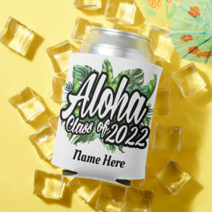 Rafraîchisseur Pour Canette Aloha Tropical Luau Classe de Graduation Party 202