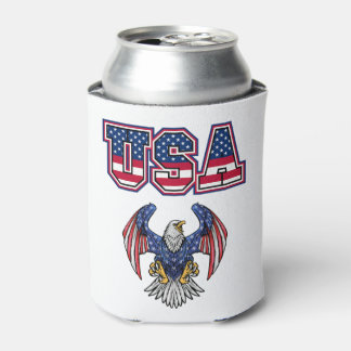 Rafraîchisseur Pour Canette American Pride USA Shield Personnalisé