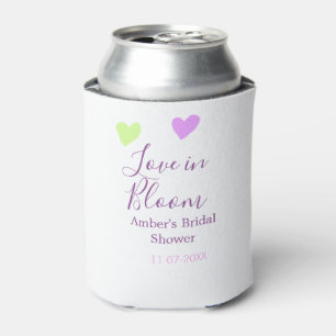 Rafraîchisseur Pour Canette Amour en fleurs cœur coloré nom de la fête de mari