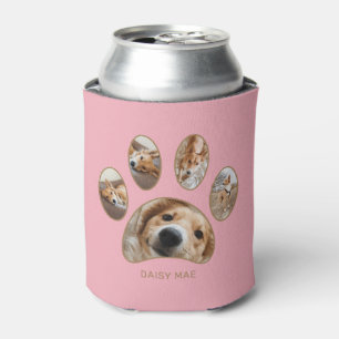 Rafraîchisseur Pour Canette Amoureux des animaux Or Empreinte de patte Nom Pho