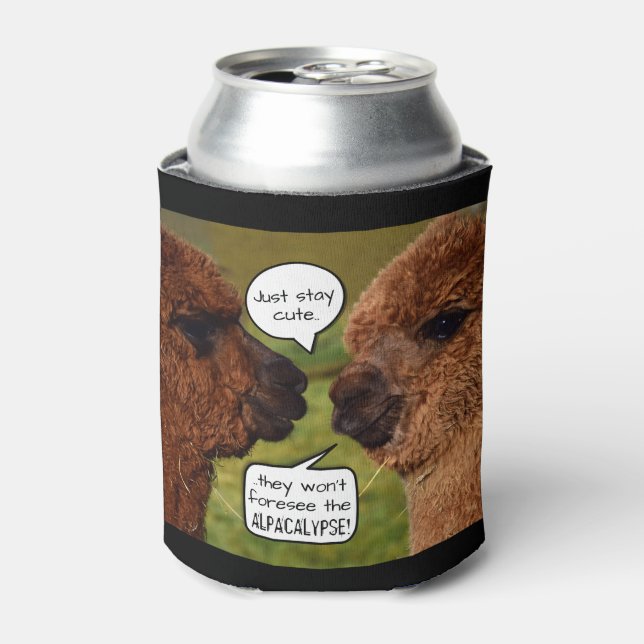 Rafraîchisseur Pour Canette Amusant Alpaca Alpacalypse schéma (Can devant)