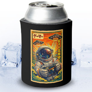 Rafraîchisseur Pour Canette Amusant astronaute japonais rétro vintage UFO Game