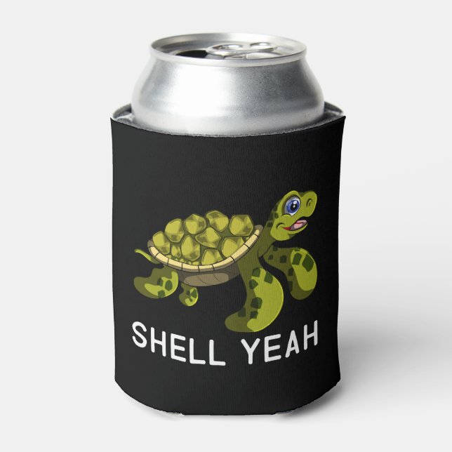 Rafraîchisseur Pour Canette Amusant Citation Pun Shell Ouais Turtles (Can devant)