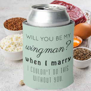 Rafraîchisseur Pour Canette Amusant Groomsman Mariage Proposition Élégant Luxe