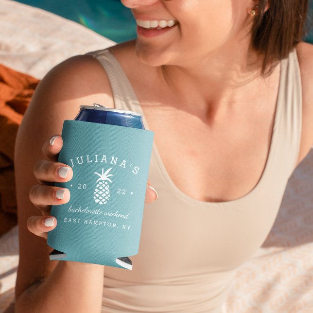 Rafraîchisseur Pour Canette Ananas de la fête de bachelorette | Personnalisé (Créateur téléchargé)