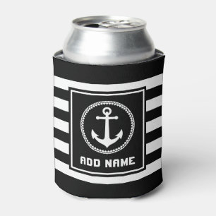 Rafraîchisseur Pour Canette Ancre marine marine Nautique Votre nom ou bateau c