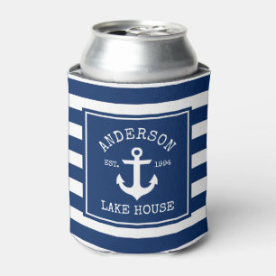 Rafraîchisseur Pour Canette Ancre nautique Maison Blue Lake de la Marine