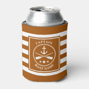 Rafraîchisseur Pour Canette Ancre nautique Oar Captain Boat Nom du bateau Rust