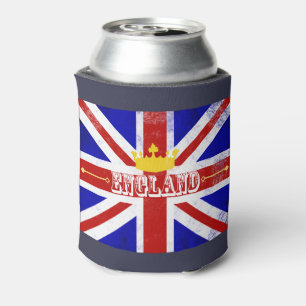 Rafraîchisseur Pour Canette Angleterre Union Jack British Theme Distressed Dra