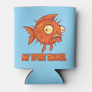 Rafraîchisseur Pour Canette Animal Spirituel Poisson-Lune Anxieux et Excentriq