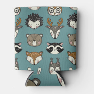 Rafraîchisseur Pour Canette Animaux de bois mignons Motif Vintage