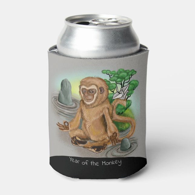 Rafraîchisseur Pour Canette Année du singe chinois Zodiac (Can devant)