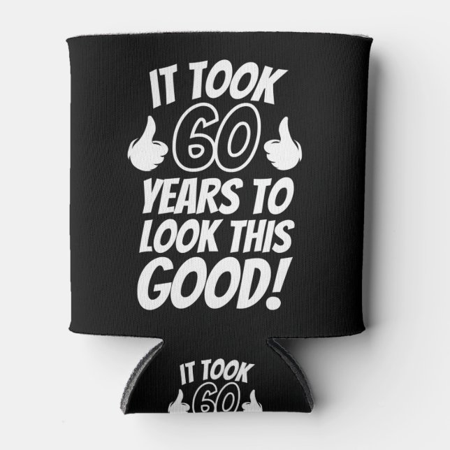 Rafraîchisseur Pour Canette Anniversaire 60 ans (Devant)