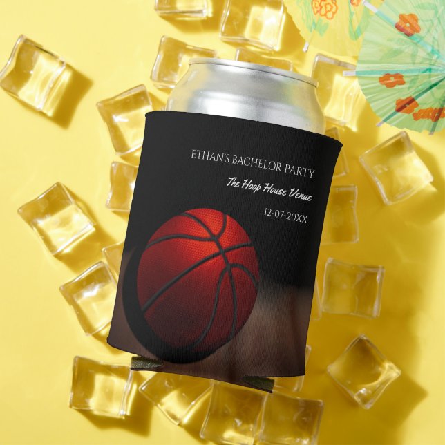 Rafraîchisseur Pour Canette Anniversaire basketball / enterrement de vie de ga (Été in situ)