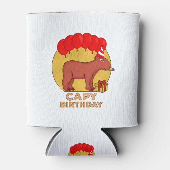 Rafraîchisseur Pour Canette Anniversaire de Capy (Devant)