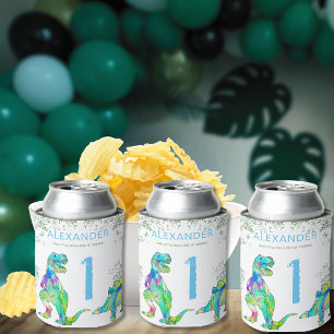 Rafraîchisseur Pour Canette Anniversaire des 1 an de Dino Sauvage