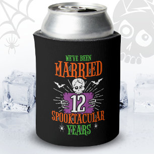 Rafraîchisseur Pour Canette Anniversaire du 12e Mariage de Spooktacular d'Hall