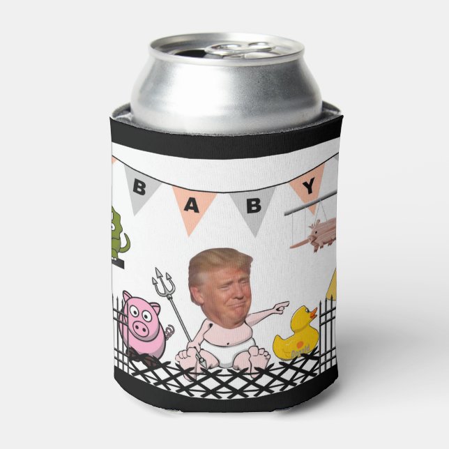 Rafraîchisseur Pour Canette Anti Trump / Baby, (Can devant)