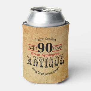 Rafraîchisseur Pour Canette Antique, âge, maturité et Vintage 90e anniversaire