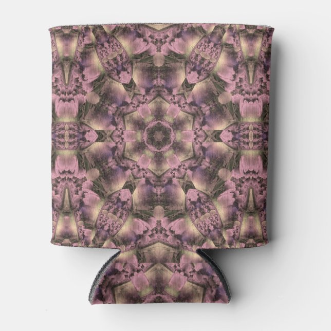 Rafraîchisseur Pour Canette Antiquité rose victorienne (Devant)