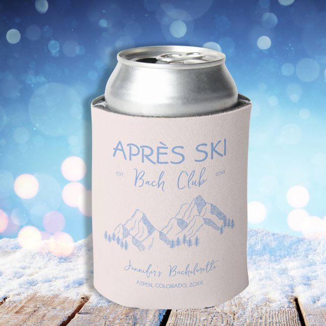 Rafraîchisseur Pour Canette Apres Ski Hiver Bachelorette Bach Club (Apres Ski Winter Bachelorette Bach Club Can Cooler)