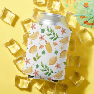 Rafraîchisseur Pour Canette Aquarelle Citrons & Popsicules Can Cooler - Refres