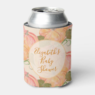 Rafraîchisseur Pour Canette Aquarelle Citrouille Nom personnalisé Fête Favoris