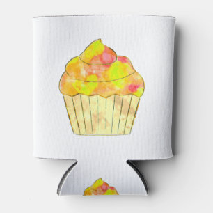Rafraîchisseur Pour Canette Aquarelle Cupcake Peinture