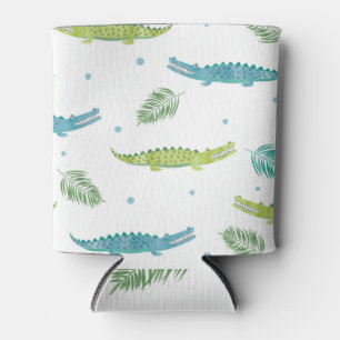 Rafraîchisseur Pour Canette Aquarelle de crocodile : Motif Vintage d'alligator