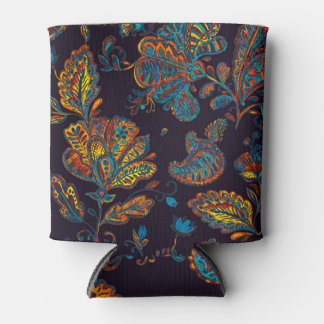 Rafraîchisseur Pour Canette Aquarelle de Paisley : tuile à motif floral
