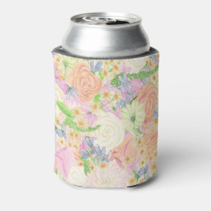 Rafraîchisseur Pour Canette Aquarelle Floral Garden Party Crest