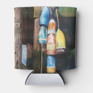 Rafraîchisseur Pour Canette Aquarelle Homard Bouée Océan côtier Can Cooler