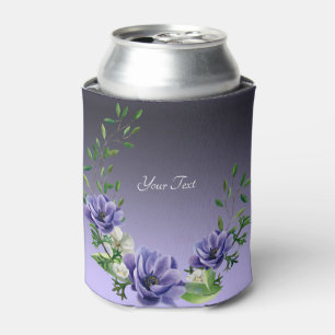 Rafraîchisseur Pour Canette Aquarelle Les Fleurs Violettes Peuvent Se Rafraîch