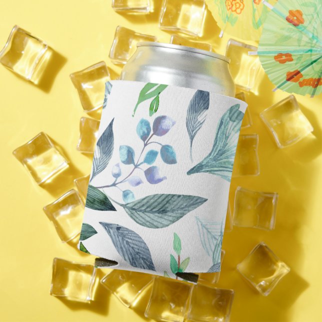 Rafraîchisseur Pour Canette Aquarelle tombée feuille 11 (Été in situ)